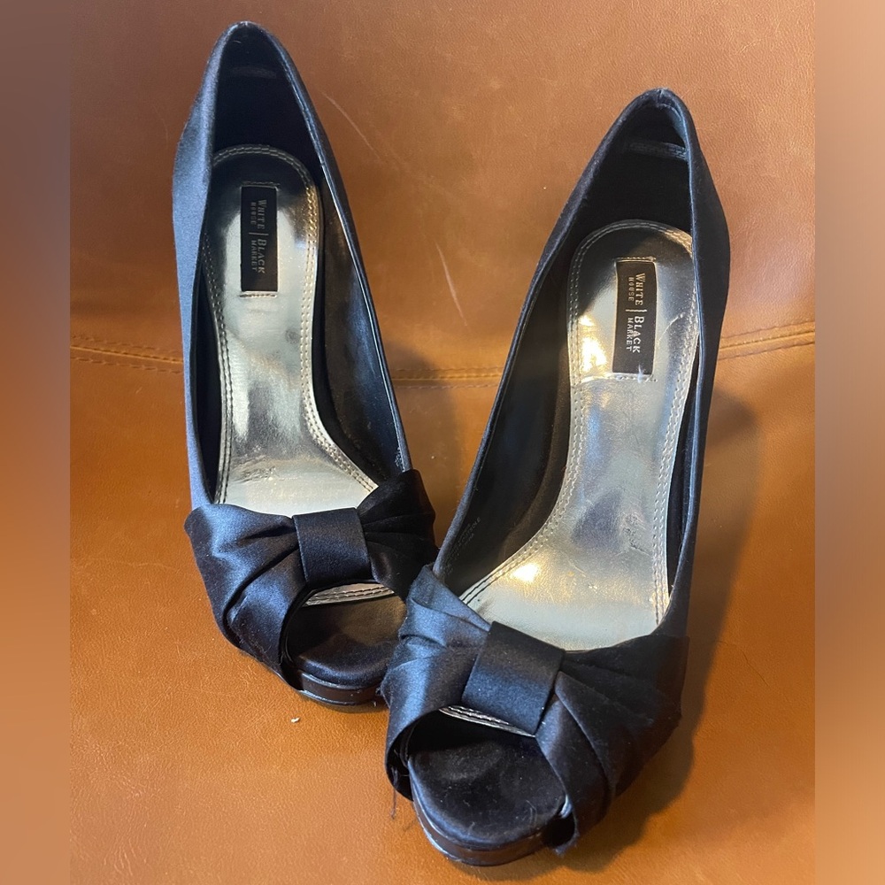 White House Black Market Peep Toe Heel